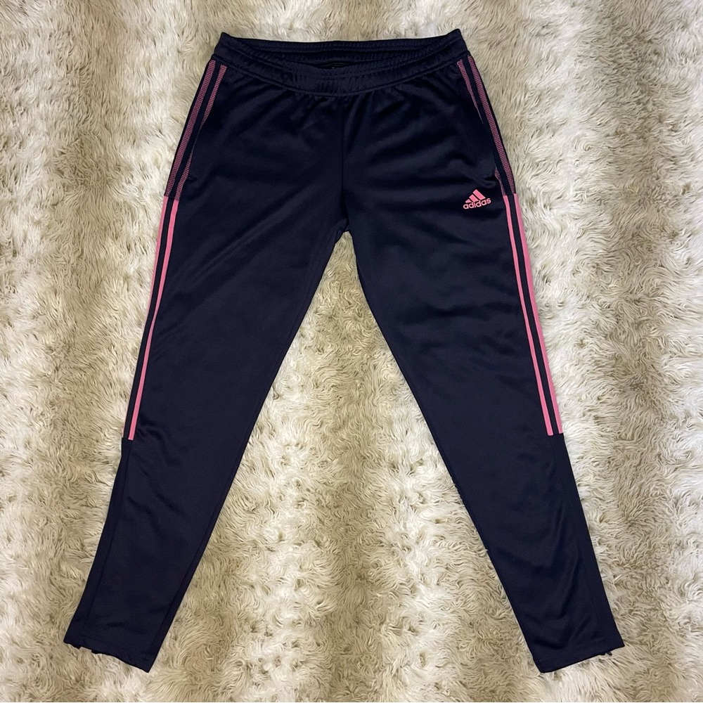 Women’s Adidas Navy and Pink Aeroready Leggings